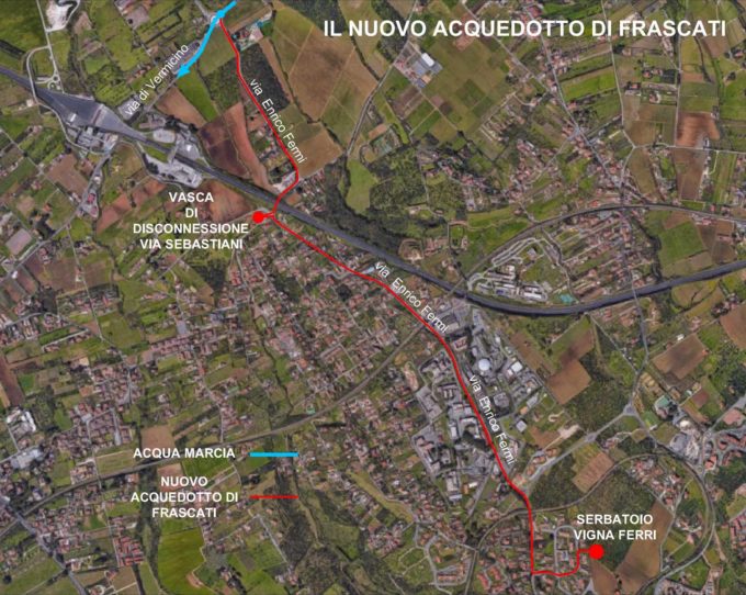 Iniziati ieri i lavori per il nuovo acquedotto di Frascati