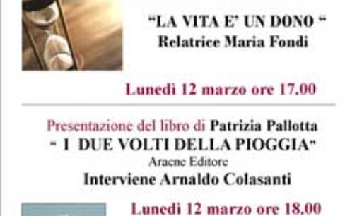 Frascati Poesia: doppio  appuntamento, lunedì 12 marzo