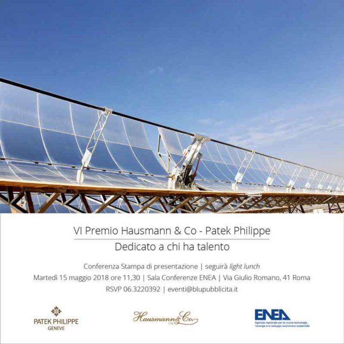 Energia: eccellenze ENEA al centro della 6° edizione del Premio Hausmann & Co – Patek Philippe