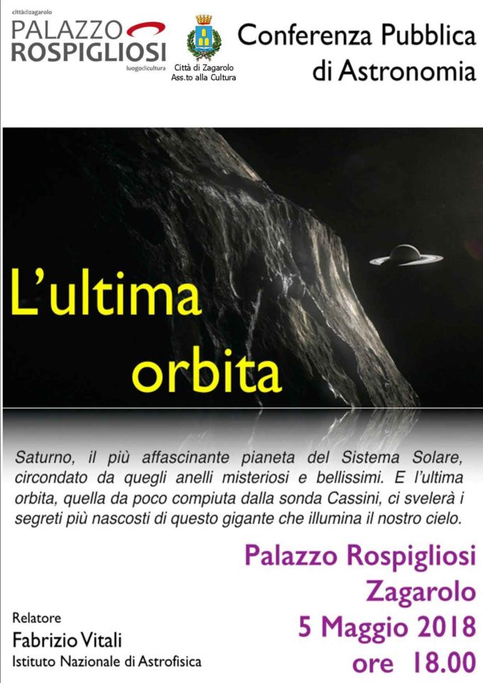 Zagarolo, conferenza di Astronomia “L’ultima Orbita”