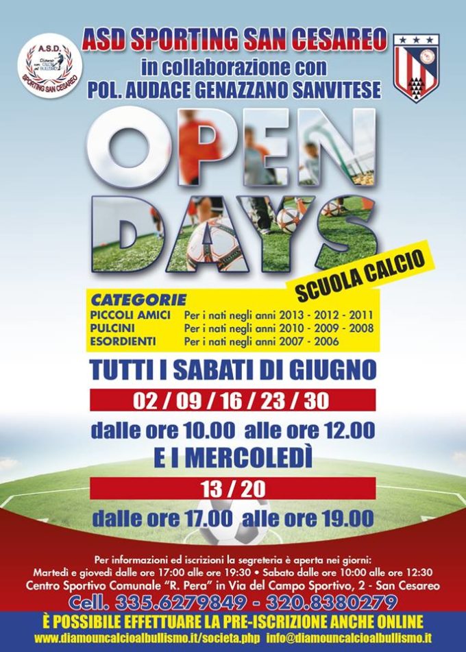 Sporting San Cesareo, primo evento dedicato alla Scuola calcio: domani l’Open day al “Pera”