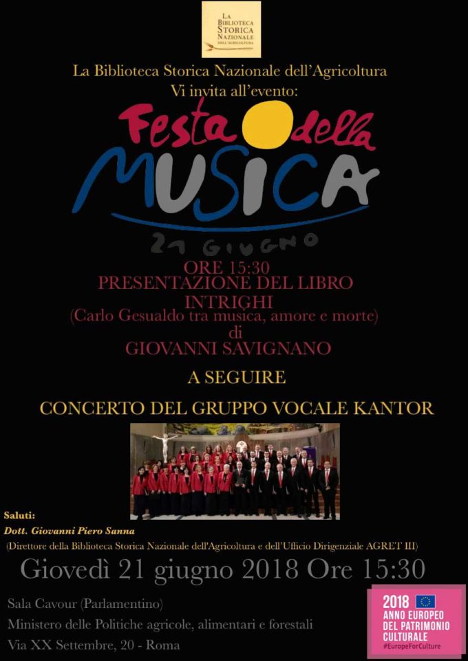 Festa Europea della Musica – Concerto del Gruppo Vocale Kantor