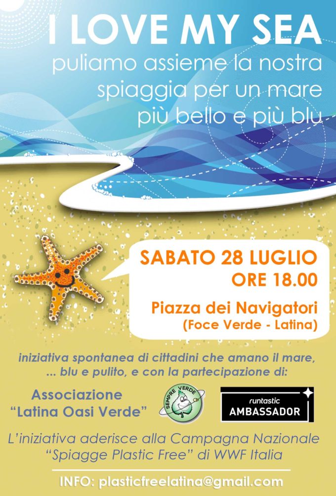 I love my sea: “Spiagge Plastic Free” a Latina con il WWF