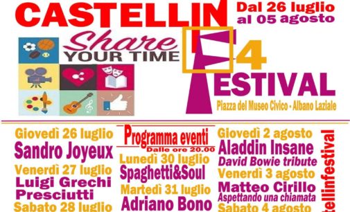 Albano Laziale, dal 26 luglio al 5 agosto Castellinfestival