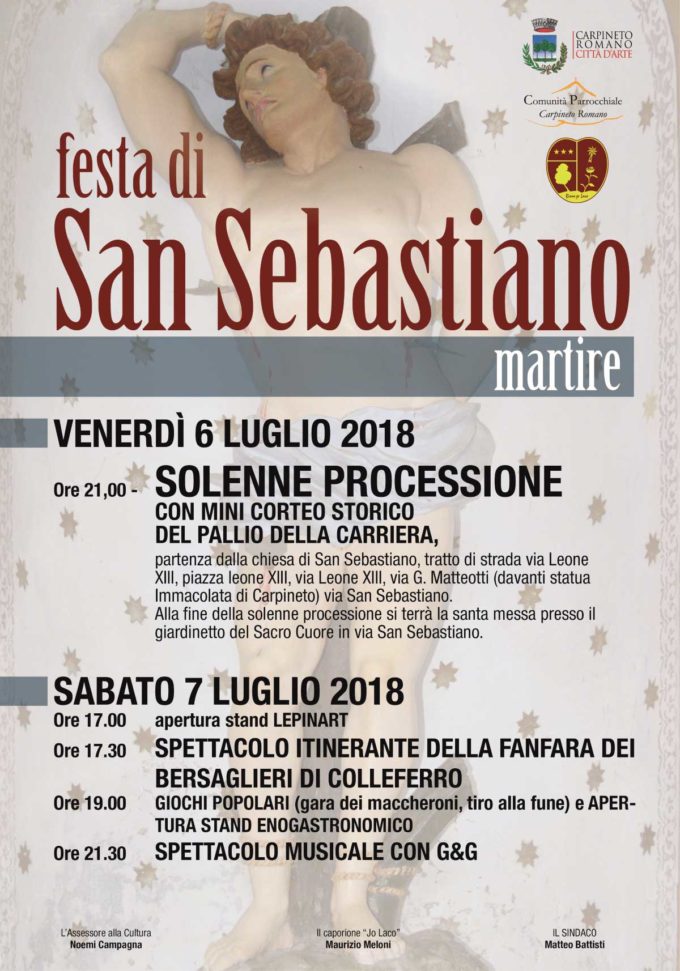Festa di San Sebastiano Martire, riparte l’estate carpinetana