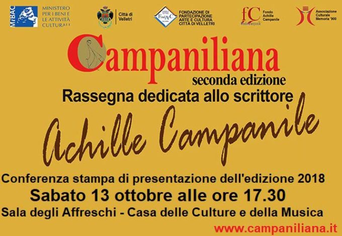 Ospiti d’eccezione per parlare di Achille Campanile critico televisivo il 20 ottobre a Velletri
