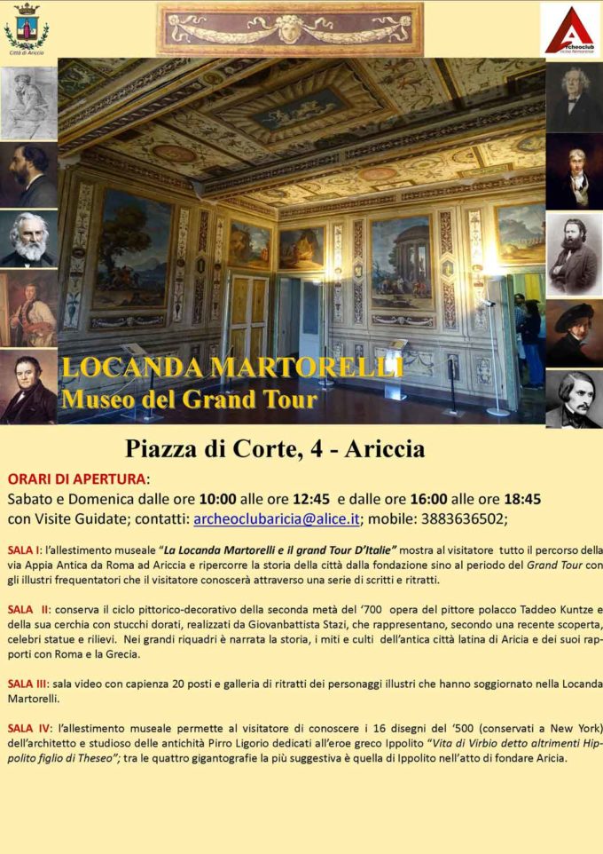 ARICCIA – TAVOLA ROTONDA  “Goethe in Italia: verso l’Associazione Culturale Europea”