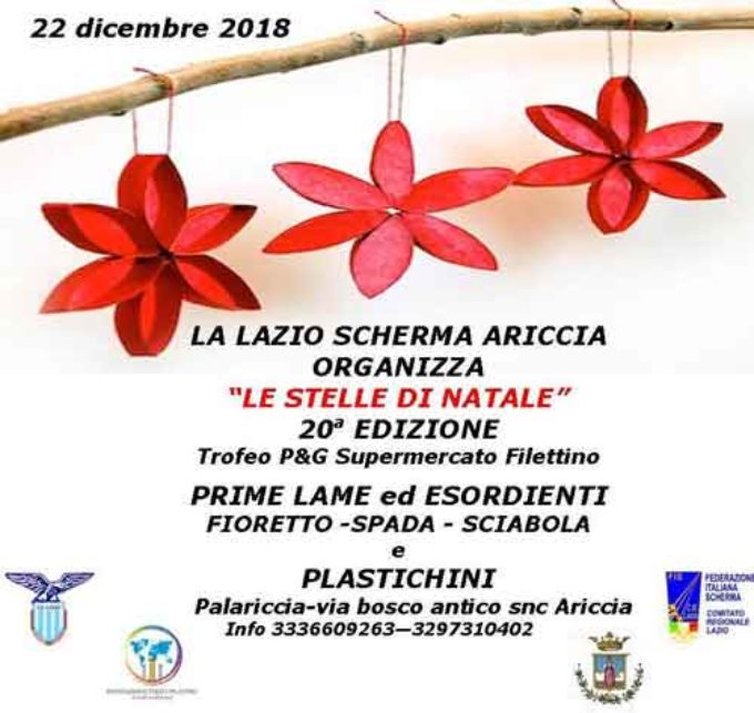Lazio Scherma: 20a edizione delle “Stelle di Natale”