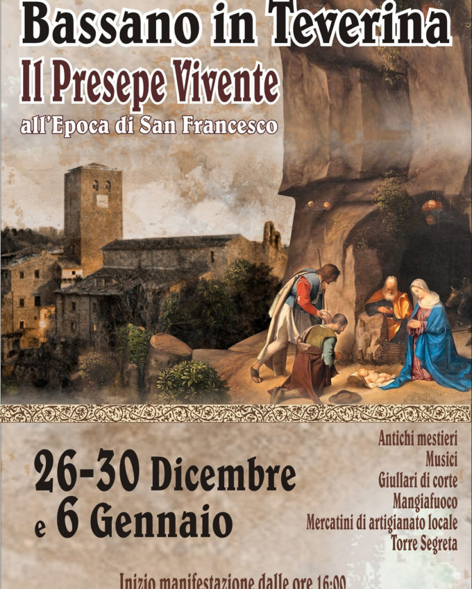 A Bassano in Teverina la magia del Presepe Vivente con San Francesco