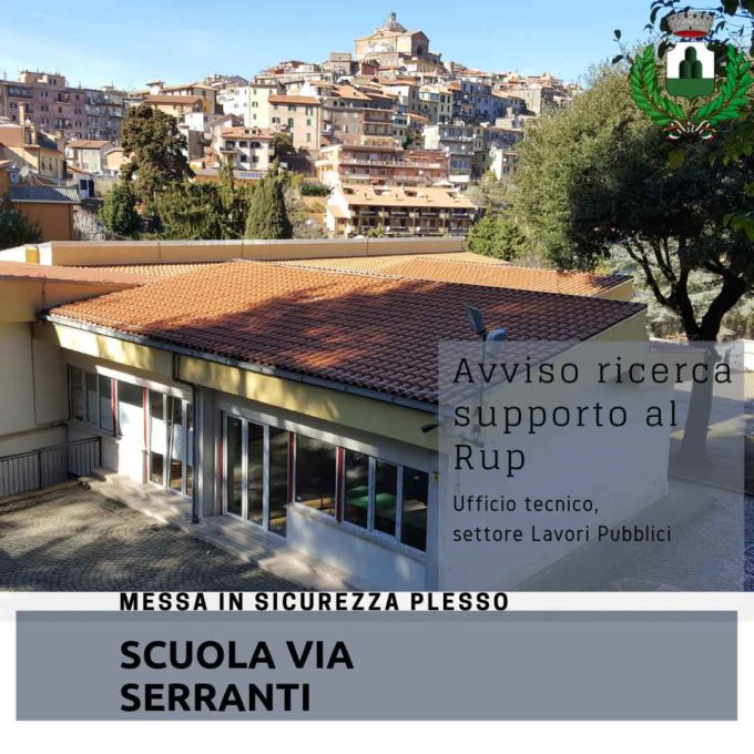 MONTE COMPATRI – SCUOLA, AVVISO RICERCA SUPPORTO AL RUP PER LA MESSA IN SICUREZZA DEL PLESSO DI VIA SERRANTI