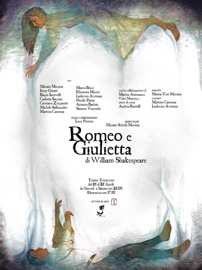 Evento dell’ Anno al Teatro Trastevere di Roma, “Romeo e Giulietta” di W.Shakespeare per la regia di Luca Pastore