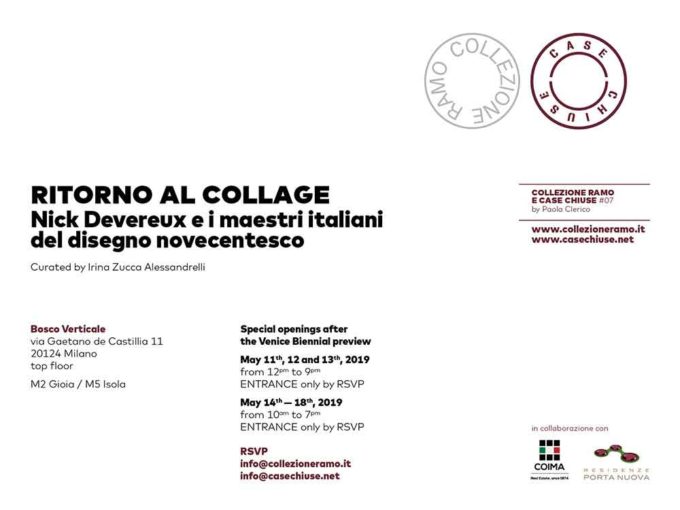 Ritorno al collage Nick Devereux e i maestri italiani del disegno novecentesco