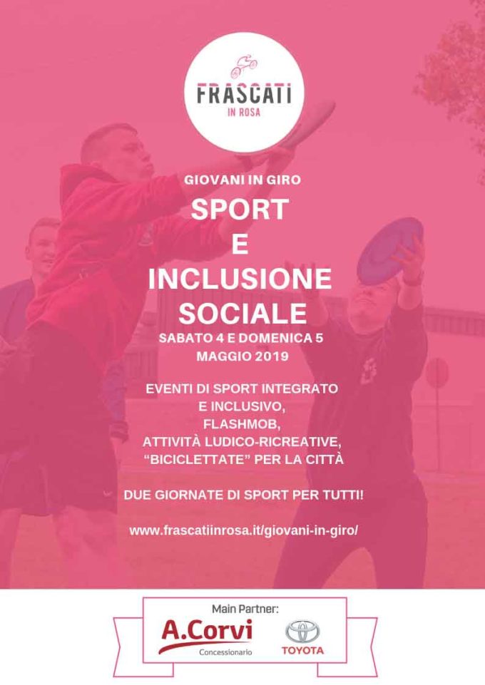 Frascati in rosa, arriva il weekend dedicato a sport e inclusione sociale