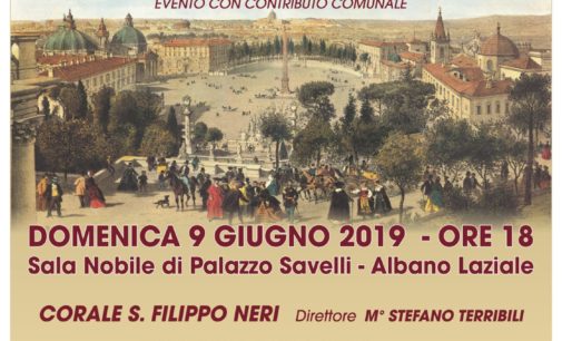 Albano Laziale, domenica 9 giugno le “Voci de’ Roma” a Palazzo Savelli