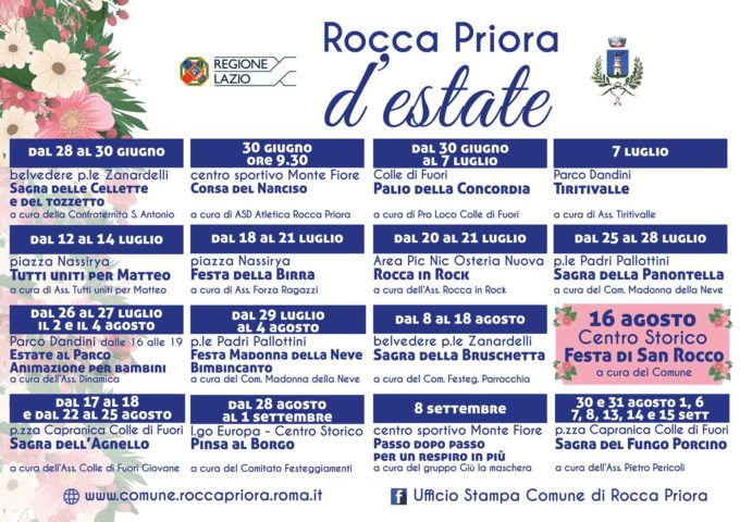 Rocca Priora Estate 2019