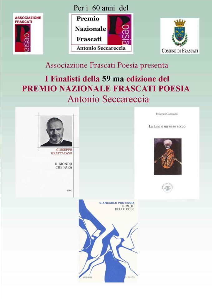 I Poeti Finalisti della 59ma edizione del Premio Nazionale Frascati Poesia   Antonio Seccareccia