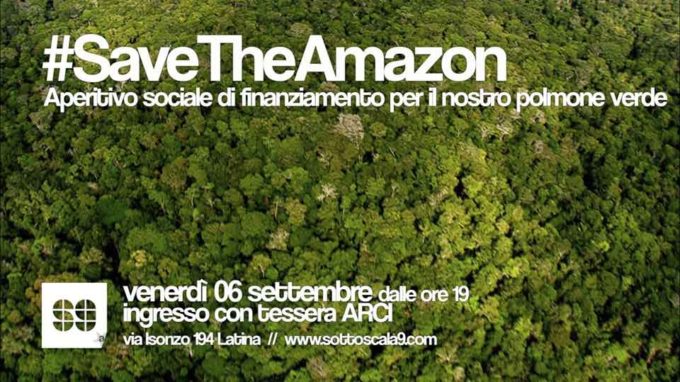 “Save the Amazon – Aperitivo di beneficenza pro Amazzonia”