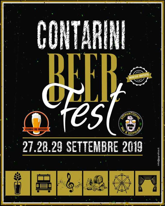CONTARINI BEER FESTIVAL 27-29 SETTEMBRE PAVONA ( ALBANO LAZIALE ROMA)