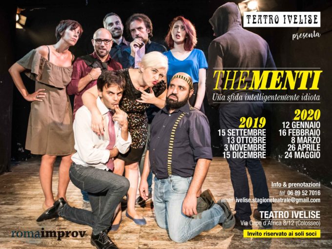 Teatro Ivelise presenta il 13 ottobre“The Menti – Sfida (semi idiota) d’Improvvisazione teatrale”