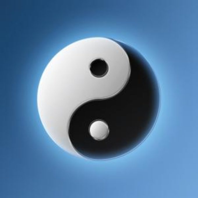 Arte: Opposti Complementari, lo Yin e lo Yang in cornice 9″
