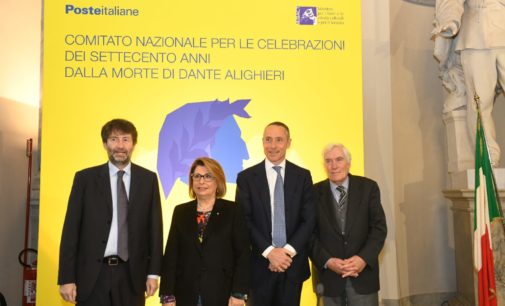 POSTE ITALIANE SOSTIENE LE CELEBRAZIONI  PER I 700 ANNI DI DANTE ALIGHIERI