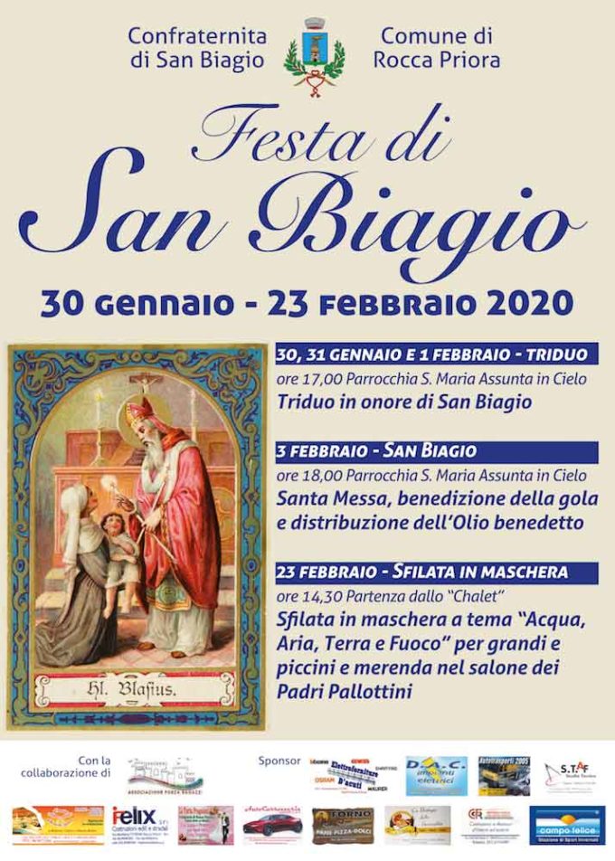 A Rocca Priora si festeggia San Biagio
