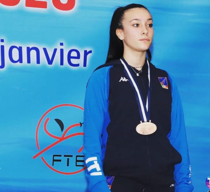 Alessia Piccoli (Lazio Scherma) Bronzo a Tunisi nei Campionati del Mediterraneo 2020