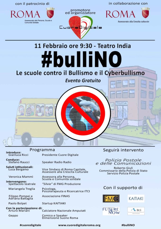 #bulliNO Le scuole contro il Bullismo e Cyberbullismo