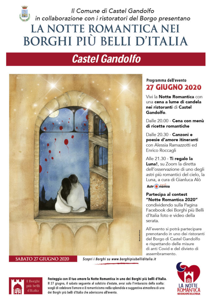 Castel Gandolfo – Il 27 giugno è la Notte Romantica