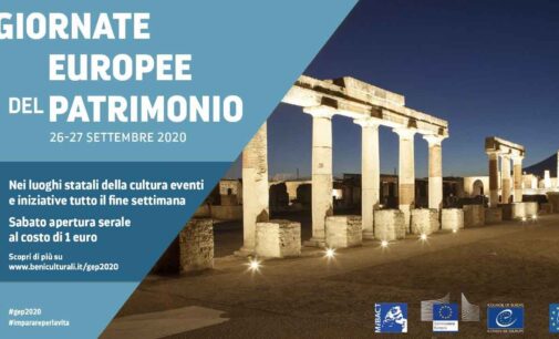 Il Parco archeologico di Pompei partecipa alle  Giornate Europee del Patrimonio