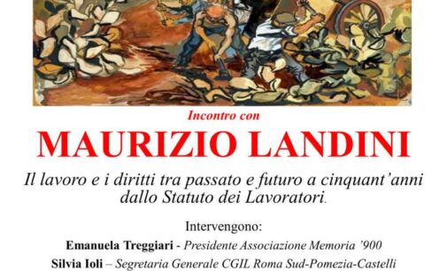 Maurizio Landini a Velletri: martedì 6 ottobre al Teatro Artemisio-Volonté