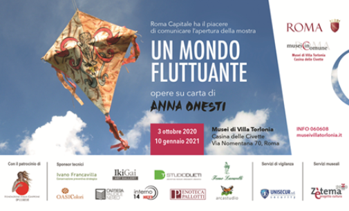 Un mondo fluttuante. Opere su carta di Anna Onesti | Casina delle Civette Musei di Villa Torlonia – Roma | 3 ottobre 2020 – 10 gennaio 2021