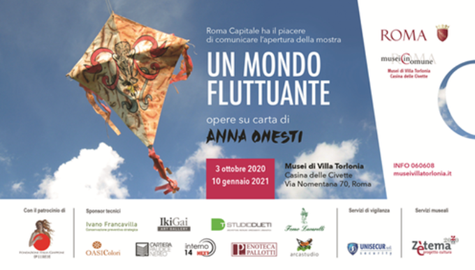 Un mondo fluttuante. Opere su carta di Anna Onesti | Casina delle Civette Musei di Villa Torlonia – Roma | 3 ottobre 2020 – 10 gennaio 2021