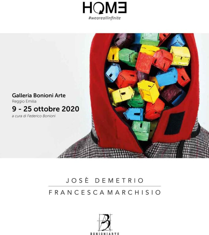 Bonioni Arte, Reggio Emilia | Jose’ Demetrio e Francesca Marchisio, Home. #weareallinfinite