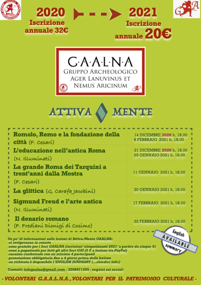 Attiva – Mente | Iniziative culturali Gaalna Castelli Romani