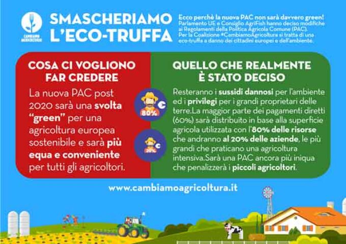 CAMBIAMO AGRICOLTURA: LE 50 AZIENDE CHE IN ITALIA RICEVONO PIÙ FONDI DALLA PAC