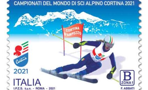 Emissione francobollo Campionati del mondo di sci alpino Cortina d’Ampezzo
