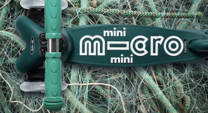 Arrivano i primi monopattini  stostenibili per bambini Micro ECO  realizzati con reti da pesca riciclate!