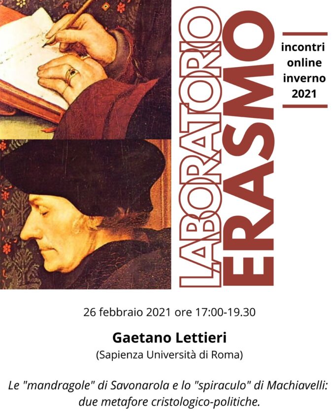 “Laboratorio Erasmo” e formazione on-line a Villa Falconieri