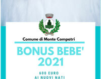 MONTE COMPATRI – RICONFERMATO IL BONUS BEBE’ PER IL 2021