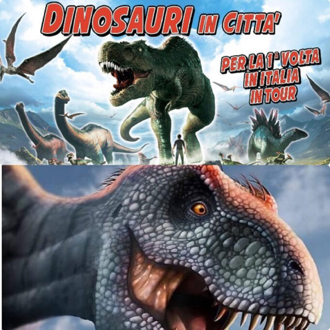 Per la prima volta in Italia  il tour “Dinosauri in città”