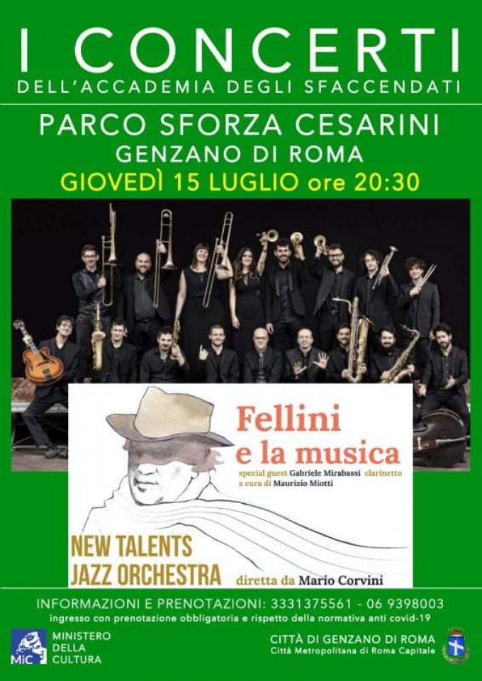 Fellini e la musica: al Parco Sforza Cesarini di Genzano