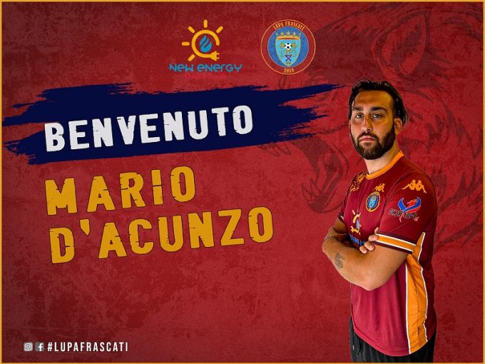 Altro rinforzo per la Lupa Frascati, che ufficializza la firma di Mario D’Acunzo per la stagione 2021-2022.