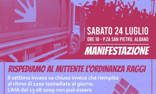Sabato 24 ad Albano: Manifestazione contro la discarica!
