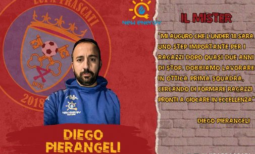 La Lupa Frascati comunica di avere affidato il gruppo Under 18 a mister Diego Pierangeli.
