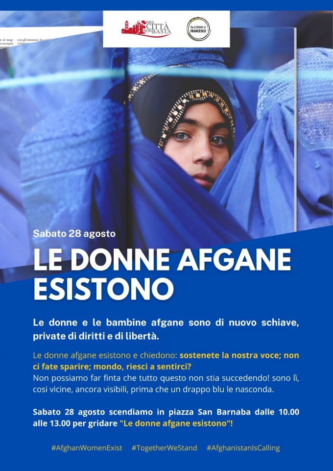 Sit in a Marino il 28 agosto – “Le donne Afghane esistono!”