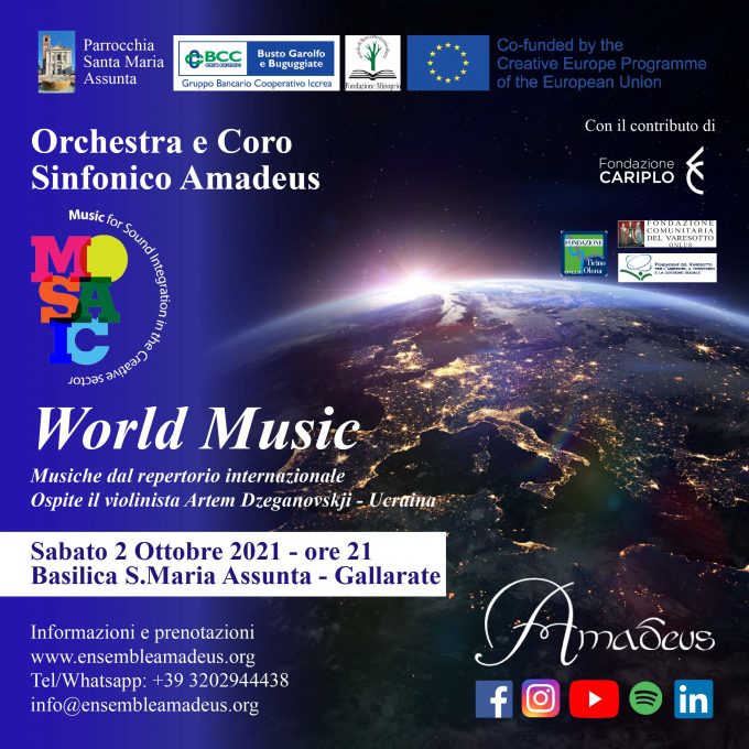 MoSaIC e la musica internazionale in Basilica a Gallarate