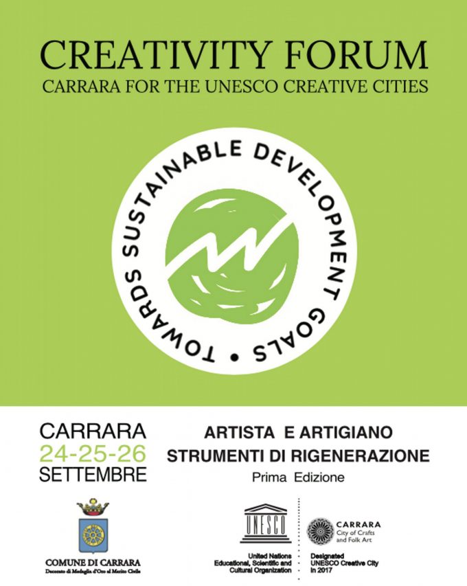 CREATIVITY FORUM. Carrara for the UNESCO Creative Cities