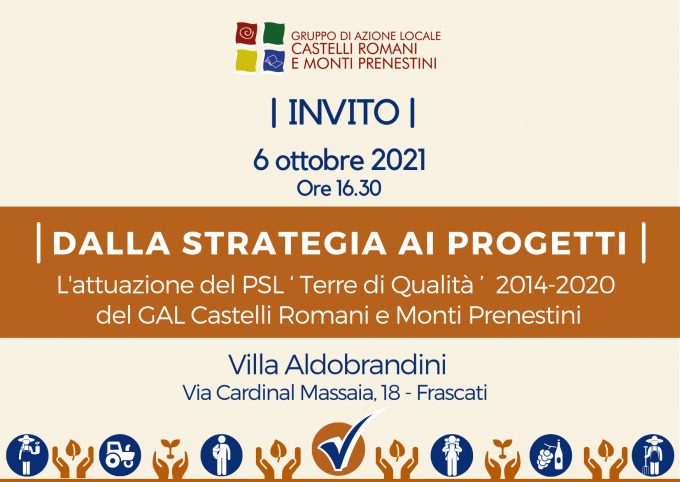 “Dalla strategia ai progetti”, evento del Gal Castelli Romani e Monti Prenestini