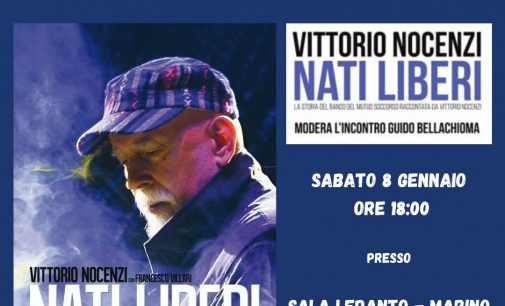 A Marino, Sala Lepanto, presentazione del libro di Vittorio Nocenzi “Nati liberi”